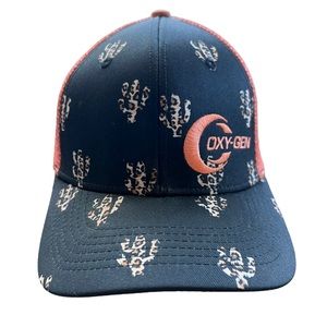 Oxygen Western Snap Back Hat Brown with Cactus Orange mesh